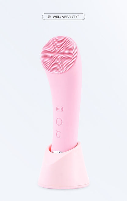 Silicone Facial Cleansing Brush – Electric Vibration Skin Exfoliator