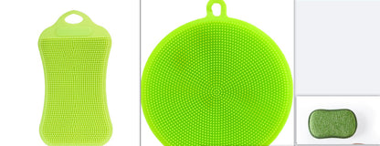 Eco-Friendly Silicone Dish Scrubber – Durable & Gentle Cleaning Pad