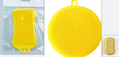 Eco-Friendly Silicone Dish Scrubber – Durable & Gentle Cleaning Pad