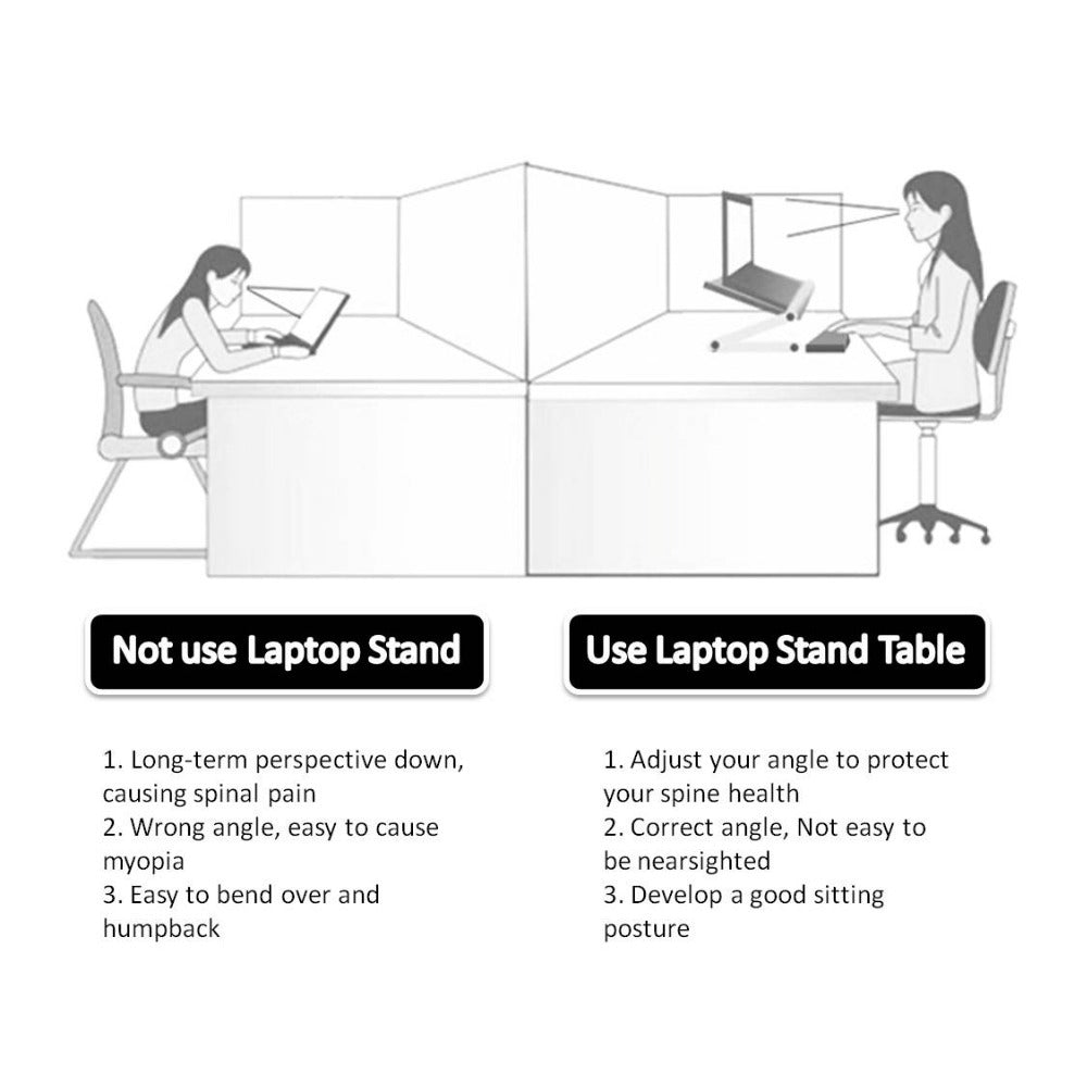 Foldable Laptop Stand – Adjustable Ergonomic Holder