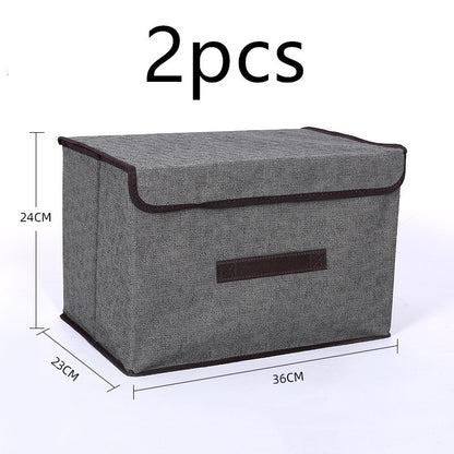 Fabric Clothes Storage Box – Foldable Wardrobe Organizer
