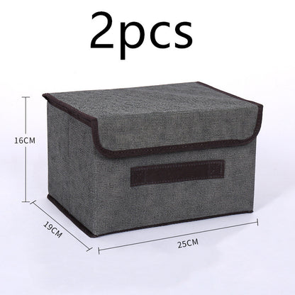Fabric Clothes Storage Box – Foldable Wardrobe Organizer