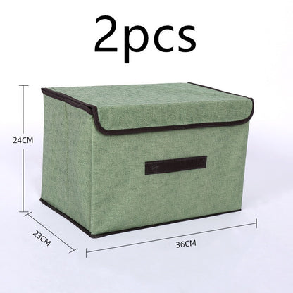 Fabric Clothes Storage Box – Foldable Wardrobe Organizer