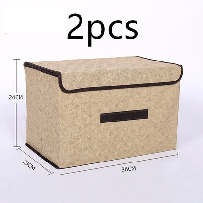 Fabric Clothes Storage Box – Foldable Wardrobe Organizer
