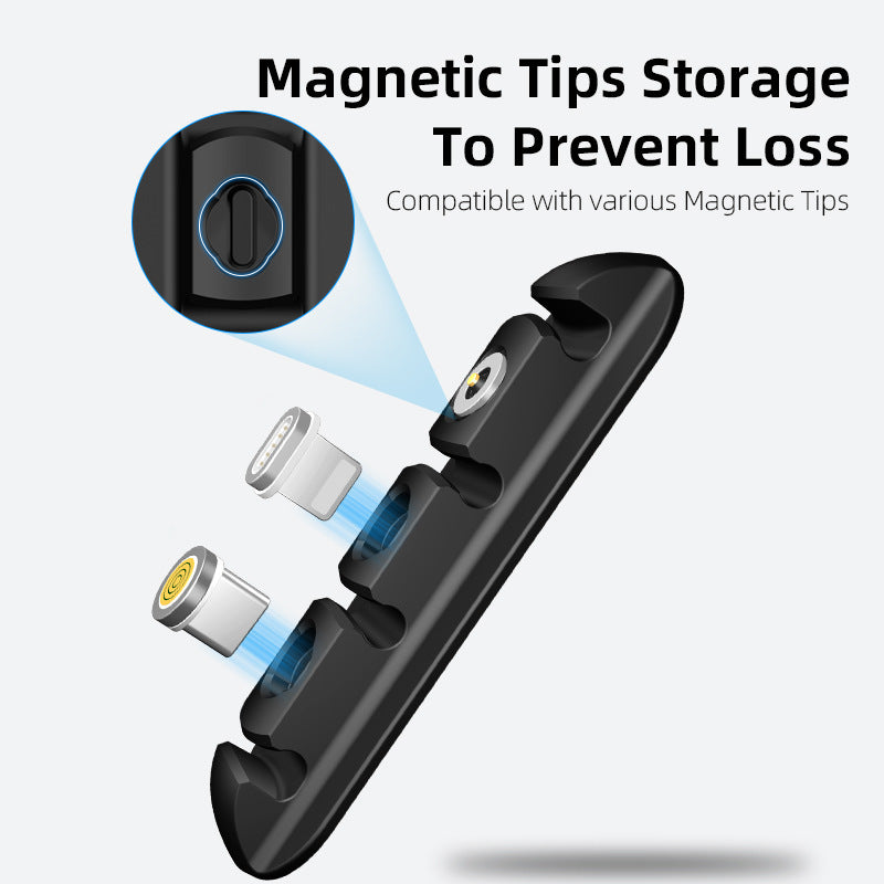 Magnetic Desktop Cable Holder – Multi-Cable Organizer