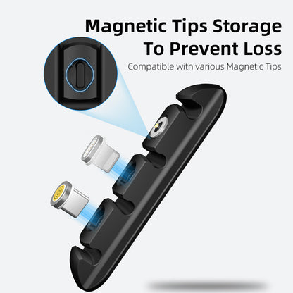 Magnetic Desktop Cable Holder – Multi-Cable Organizer