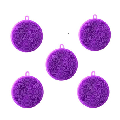 Eco-Friendly Silicone Dish Scrubber – Durable & Gentle Cleaning Pad