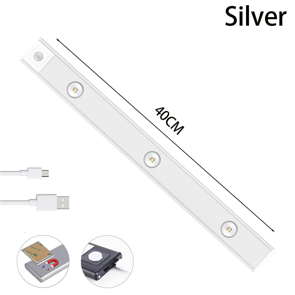 ⭐ Motion Sensor LED Night Light – USB Rechargeable