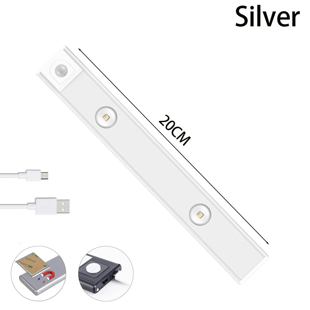 ⭐ Motion Sensor LED Night Light – USB Rechargeable