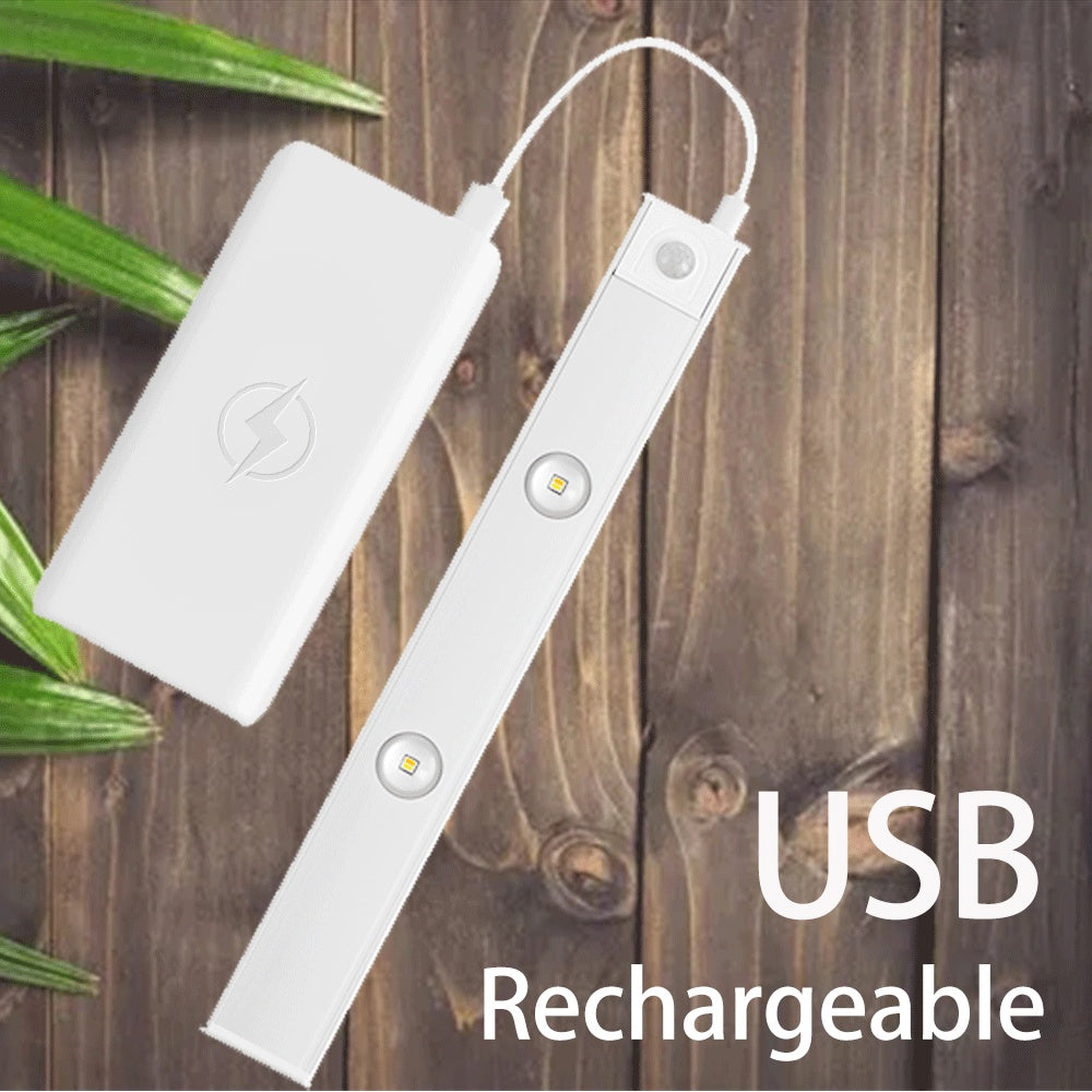 ⭐ Motion Sensor LED Night Light – USB Rechargeable