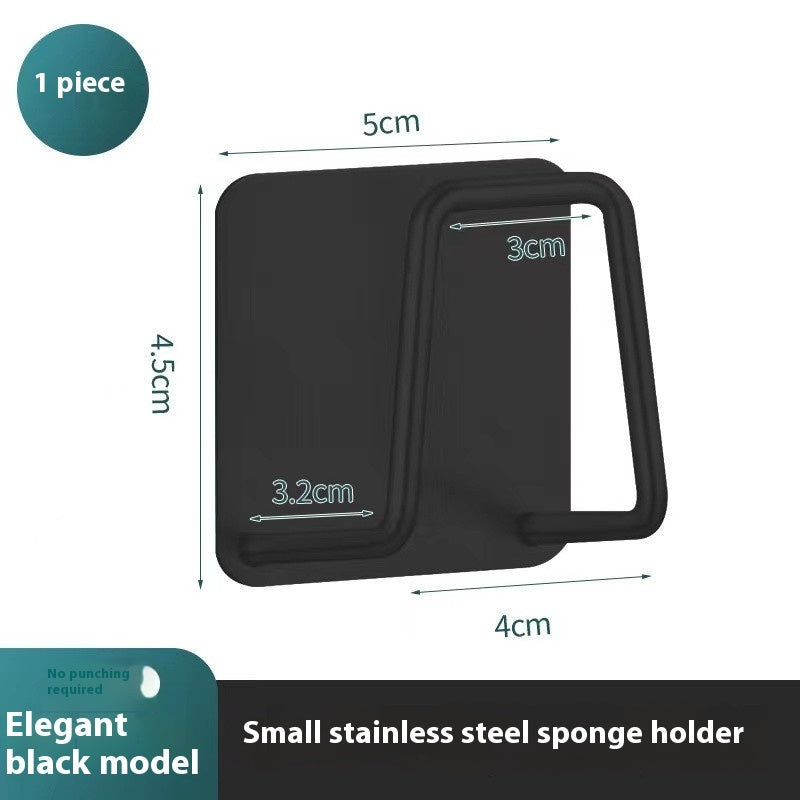 Stainless Steel Sponge Holder – Strong Adhesive Sink Organizer