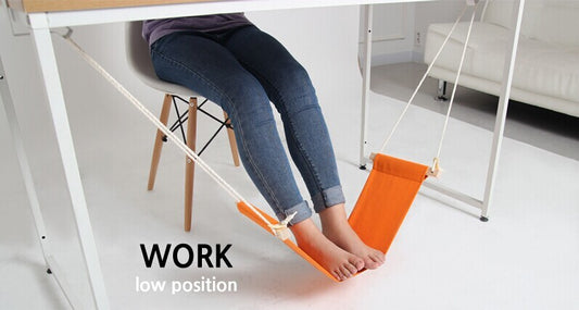 Under-Desk Foot Hammock – Office Relaxation Foot Rest