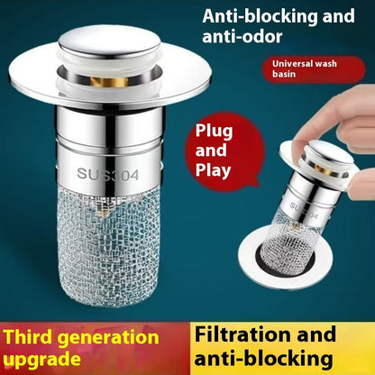Stainless Steel Drain Hair Catcher – Stop Clogs Instantly