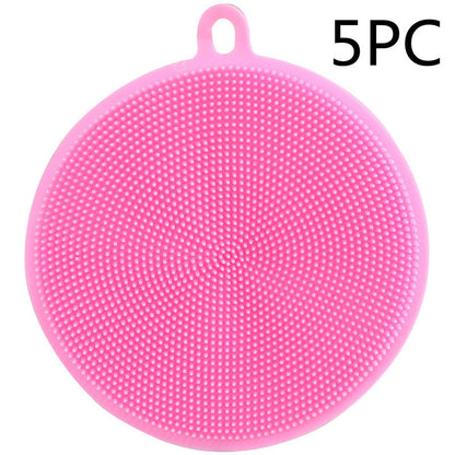 Eco-Friendly Silicone Dish Scrubber – Durable & Gentle Cleaning Pad