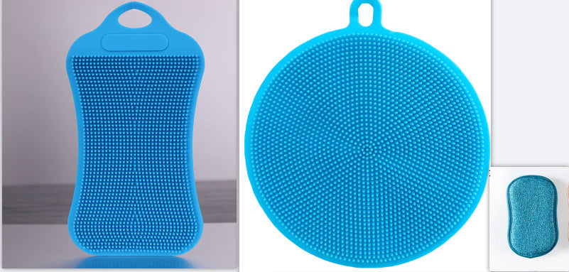 Eco-Friendly Silicone Dish Scrubber – Durable & Gentle Cleaning Pad