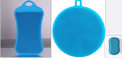 Eco-Friendly Silicone Dish Scrubber – Durable & Gentle Cleaning Pad
