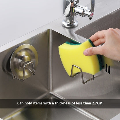 Stainless Steel Sponge Holder – Strong Adhesive Sink Organizer