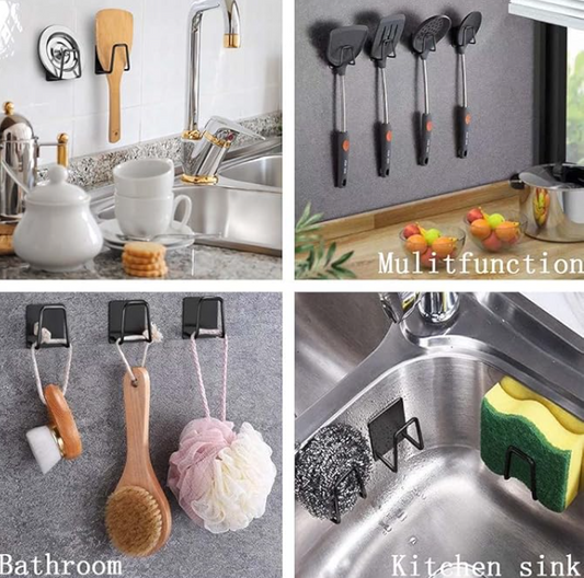 Stainless Steel Sponge Holder – Strong Adhesive Sink Organizer