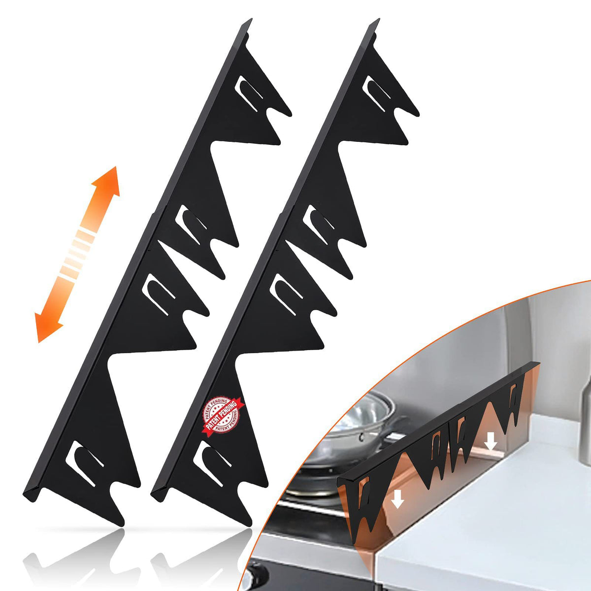 Stainless Steel Stove Gap Cover (Retractable & Easy Clean)
