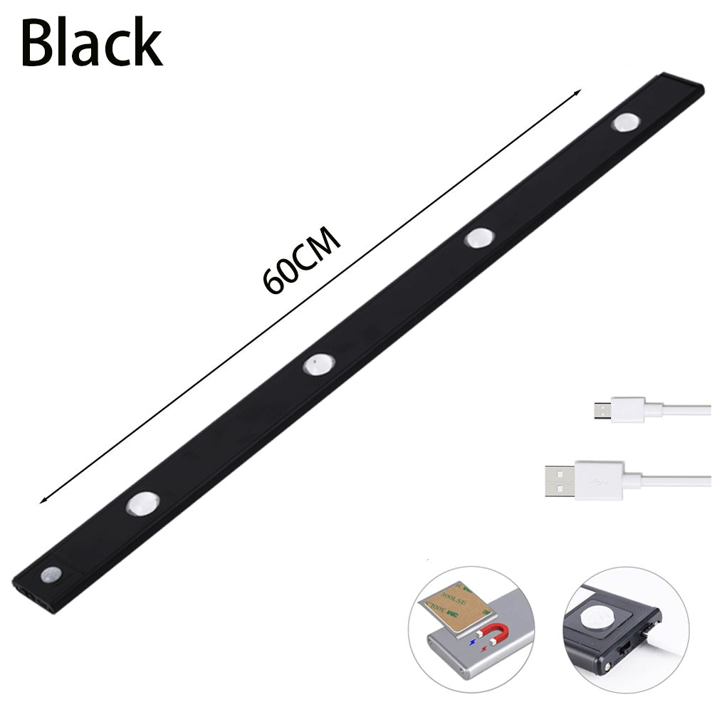 ⭐ Motion Sensor LED Night Light – USB Rechargeable