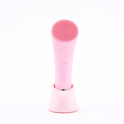 Silicone Facial Cleansing Brush – Electric Vibration Skin Exfoliator