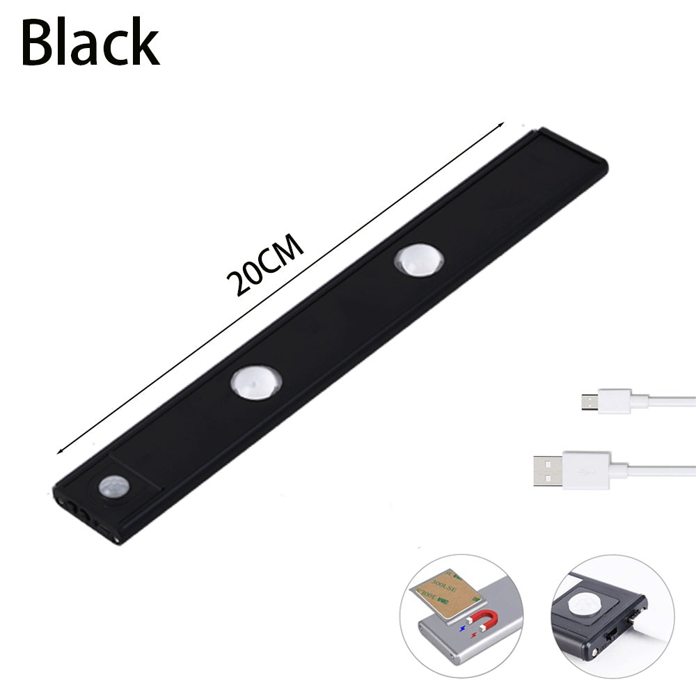 ⭐ Motion Sensor LED Night Light – USB Rechargeable