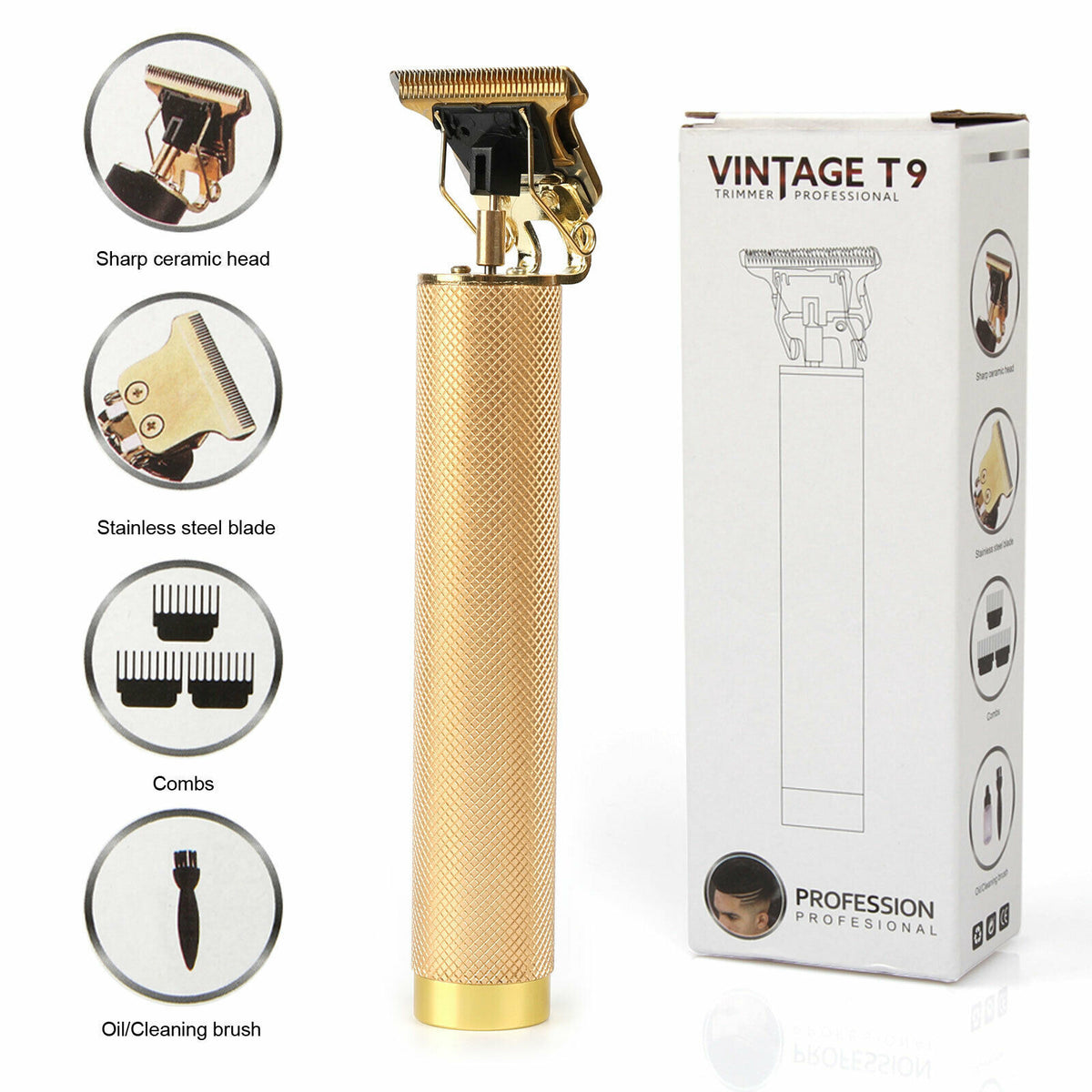 Rechargeable Hair Clippers – Professional Beard & Hair Trimmer