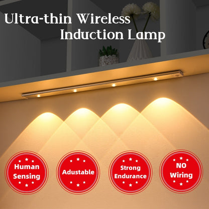 ⭐ Motion Sensor LED Night Light – USB Rechargeable