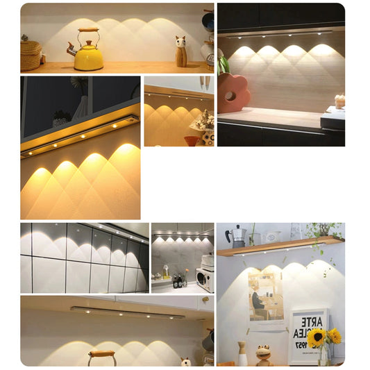 ⭐ Motion Sensor LED Night Light – USB Rechargeable