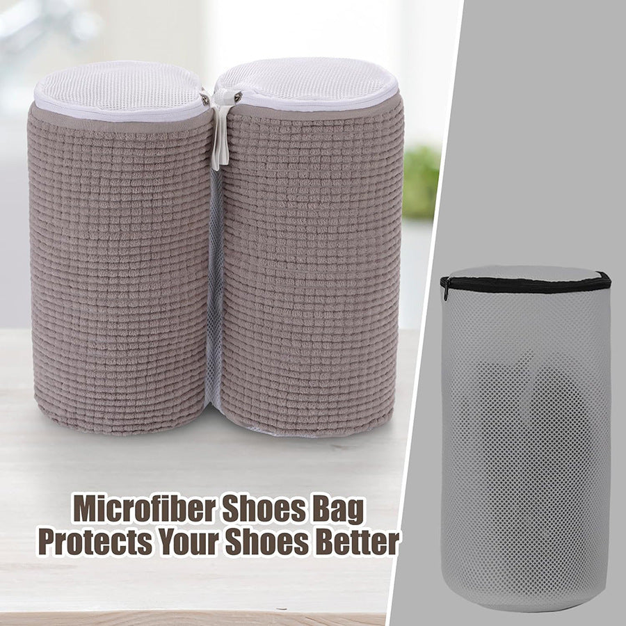 Microfiber Shoe Laundry Bag – Wash Shoes Safely, No Damage, No Noise