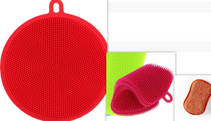 Eco-Friendly Silicone Dish Scrubber – Durable & Gentle Cleaning Pad