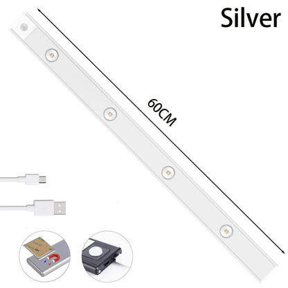 ⭐ Motion Sensor LED Night Light – USB Rechargeable